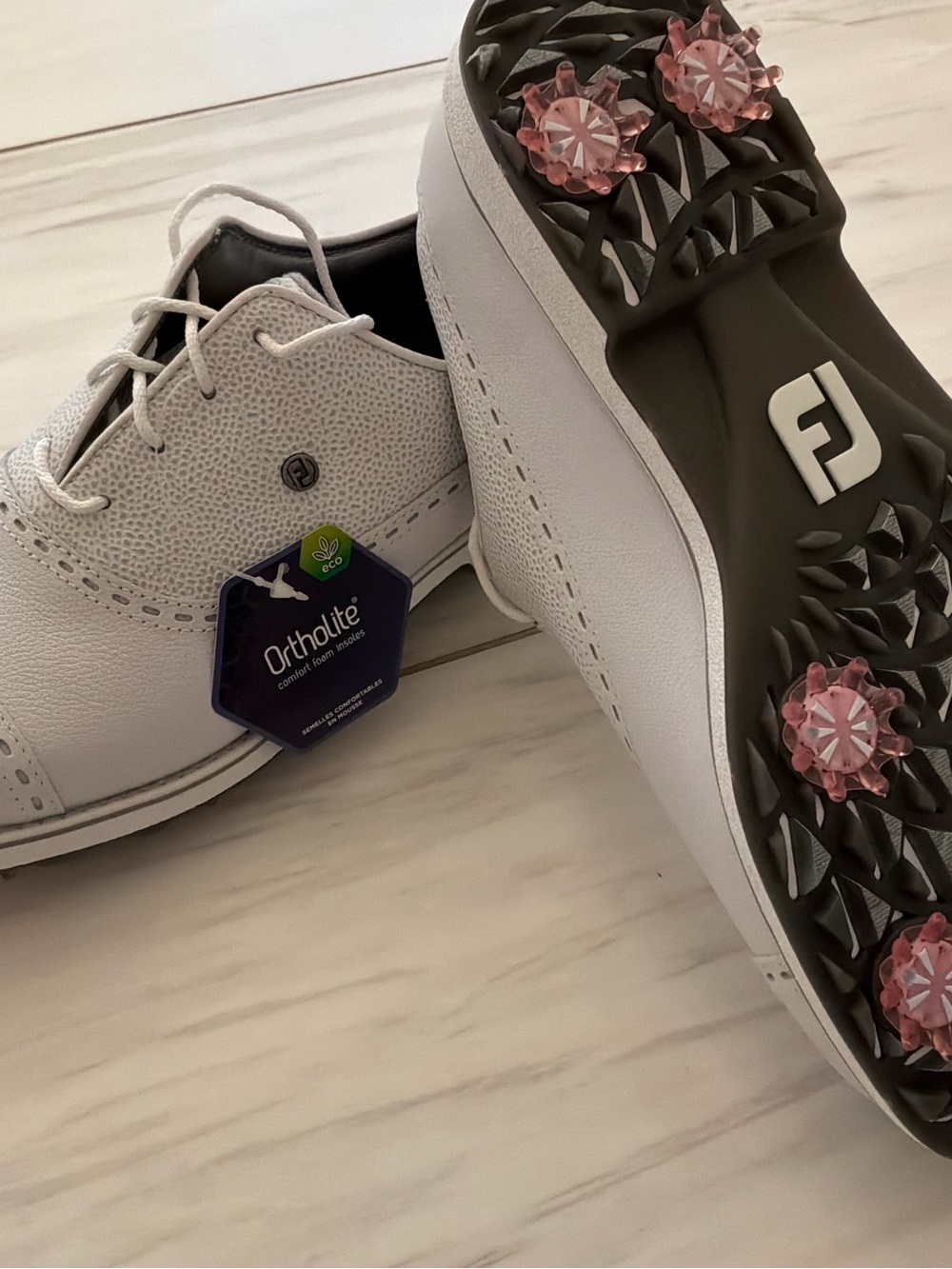 FootJoy DryJoys Premiere Series White Golf Shoes 8.5 NIB